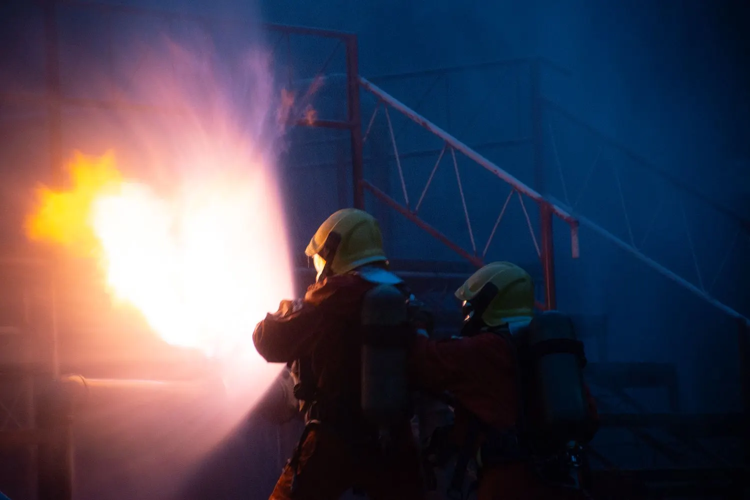 gepservices-bombero-industrial-3 a group of firefighters in protective gear