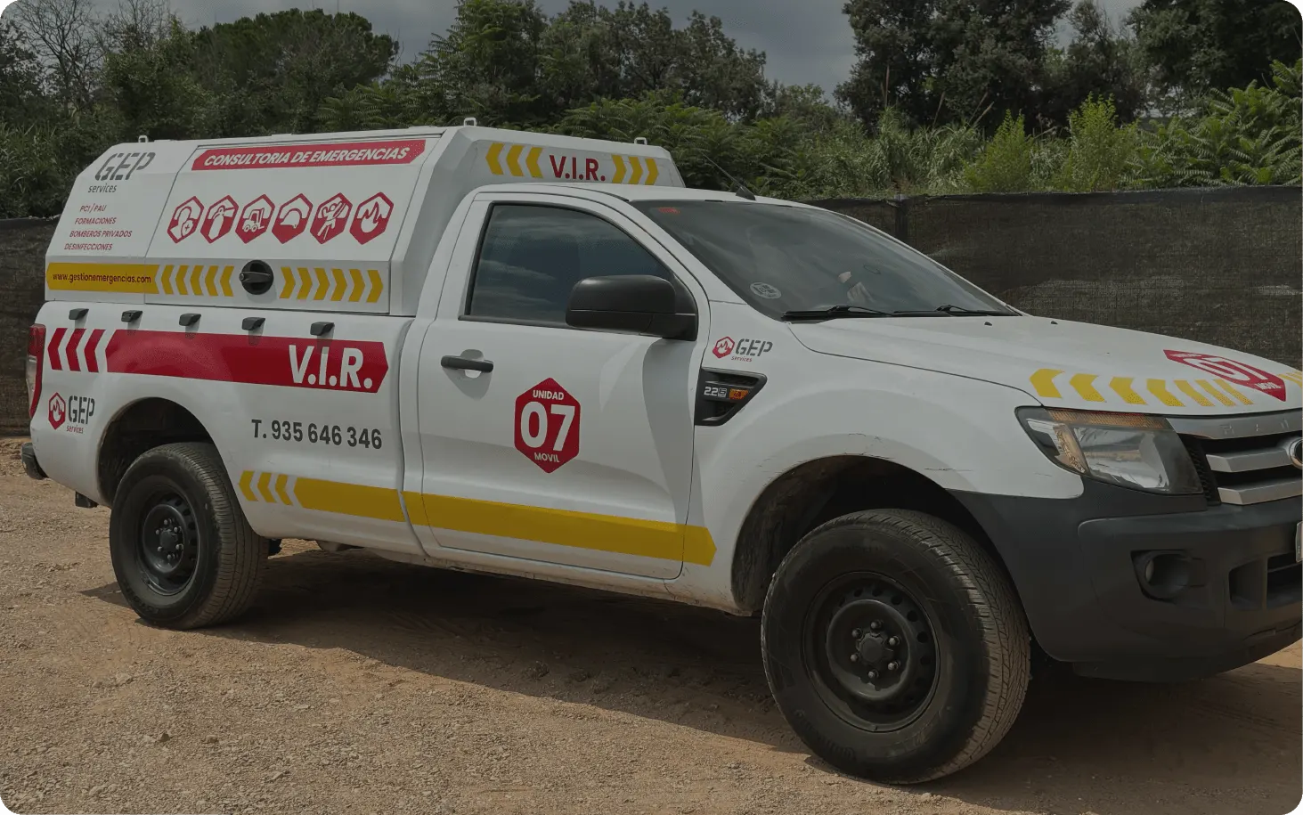 Pickup V.I.R. de GEP Services, vehículo de intervención rápida